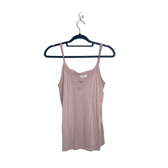 Maurices 24/7 Blush Pink Lace Strappy Front Tank Top Small Women’s - Picture 11 of 11